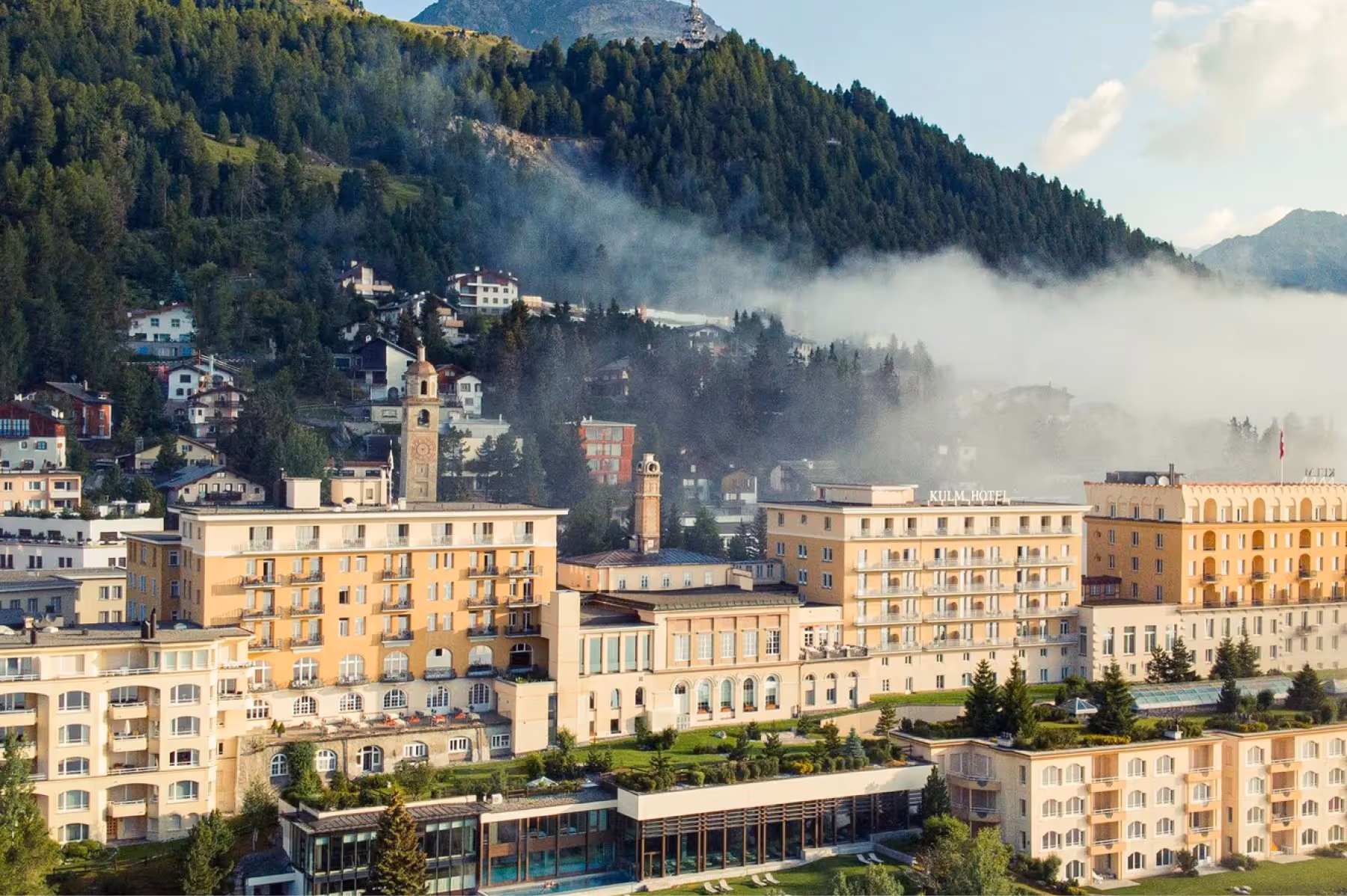 Kulm Hotel St. Moritz overview 1