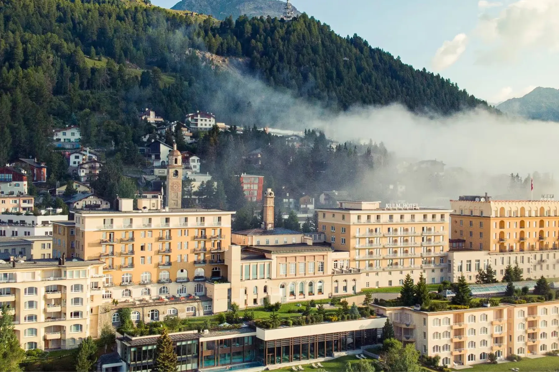 Kulm Hotel St. Moritz overview 1