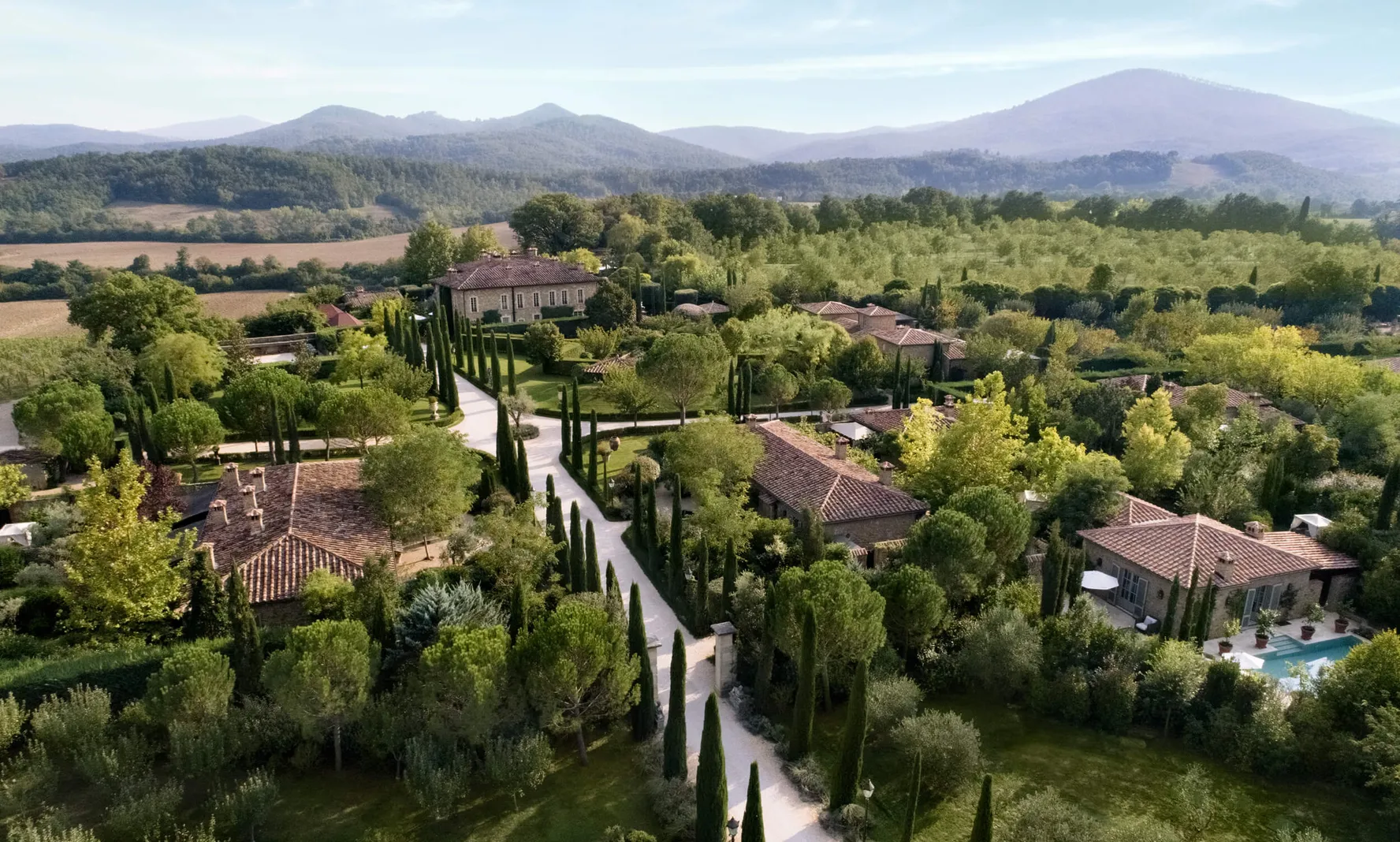The thirteenth-century estate and gardens at Borgo Santo Pietro